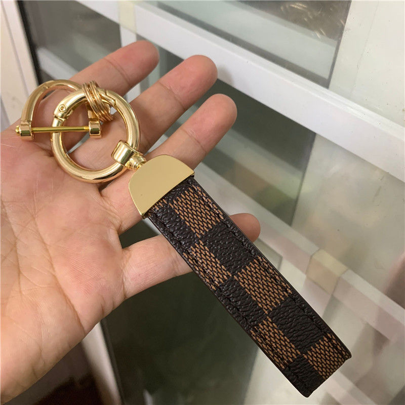 Genuine Leather Lanyard Keychain