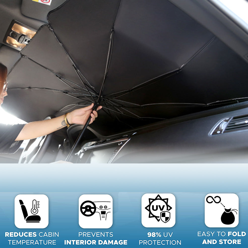 Foldable Sun Shade Umbrella for Windshield