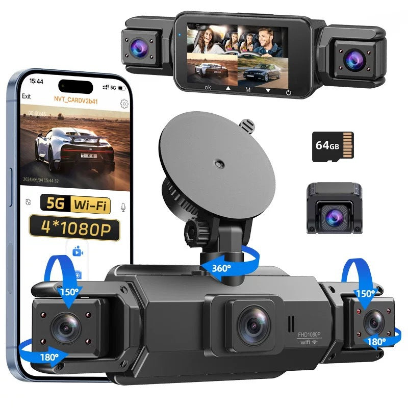 4K 1080P HD Dashcam Supports Smartphone Connectivity