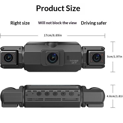 4K 1080P HD Dashcam Supports Smartphone Connectivity