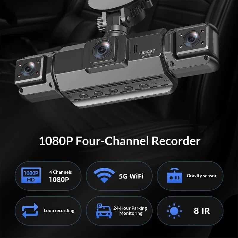 4K 1080P HD Dashcam Supports Smartphone Connectivity